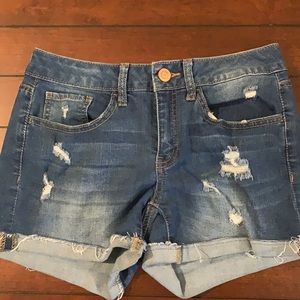 SO Denim Stretch Shortie Shorts